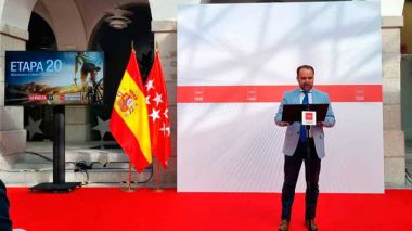 El Alcalde de Guadarrama participa en la presentación de la etapa 20 de la Vuelta 2023