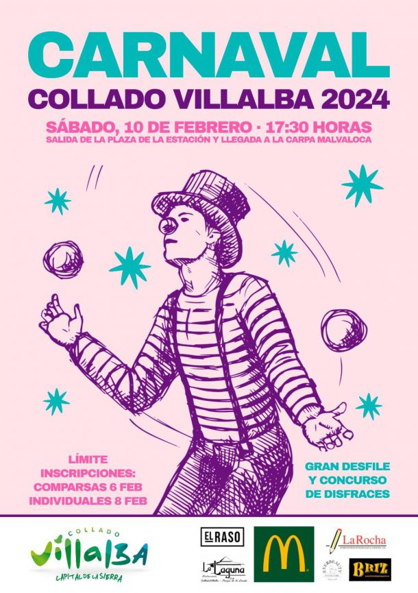 Abierto el plazo de inscripción para el Concurso de disfraces de Carnaval de Collado Villalba