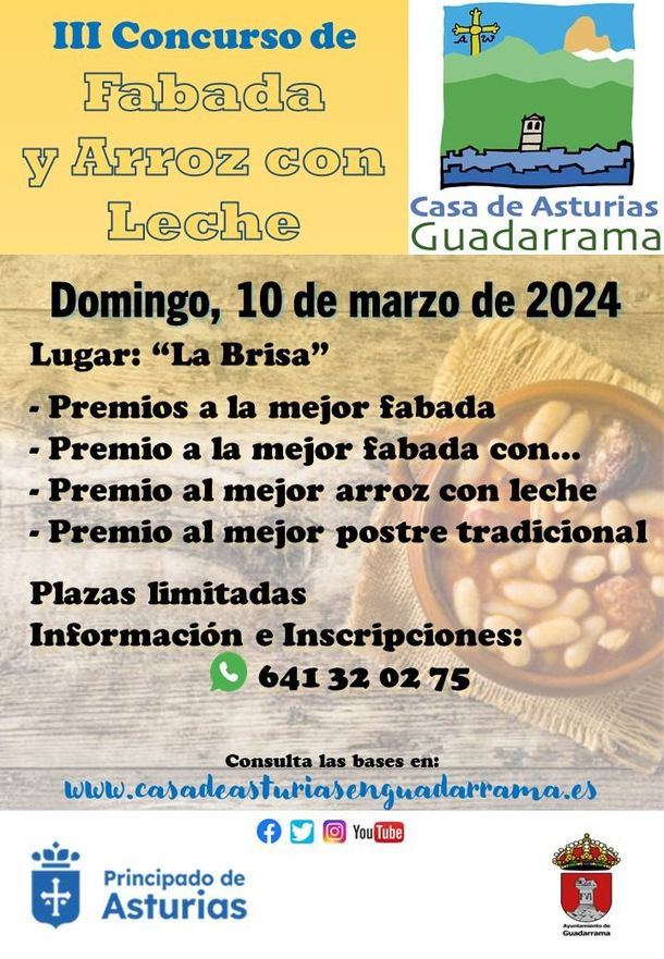 La Casa de Asturias de Guadarrama celebra su III Concurso de fabada y arroz con leche