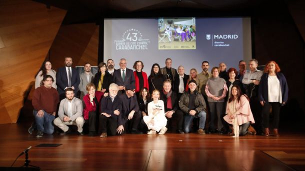 María Esteve recibe el premio Puente de Toledo en la Semana de Cine Español en Carabanchel