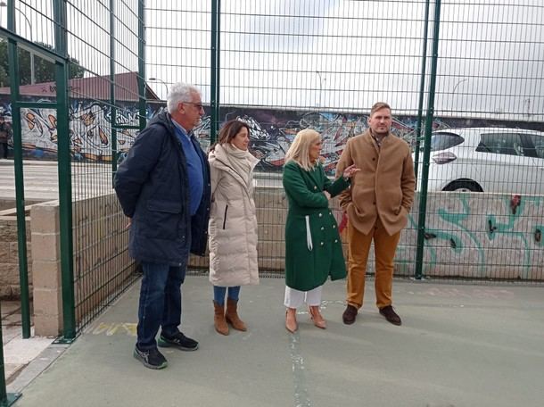 Renovadas las pistas deportivas del P 29 y Vial Sur en Collado Villalba