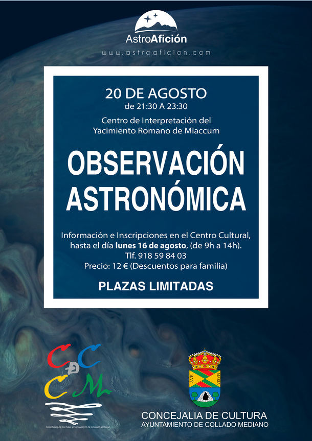 Jornada de observación astronómica en Collado Mediano