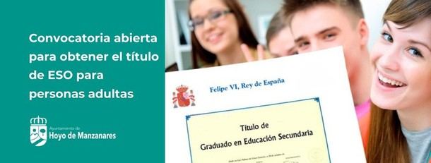 Inscripción abierta para el título de ESO para adultos hasta el 31 de enero