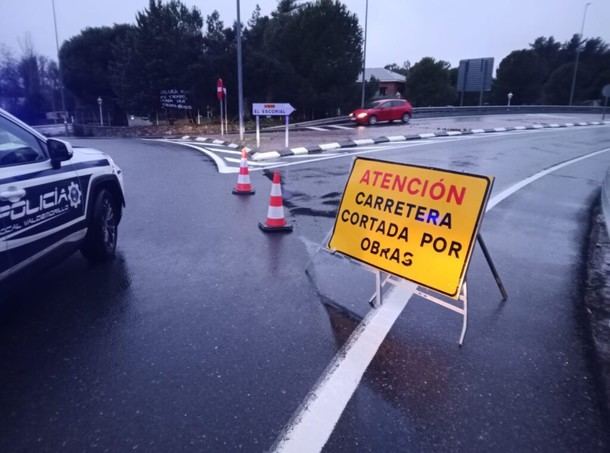 Carretera M600 cerrada por lluvias intensas