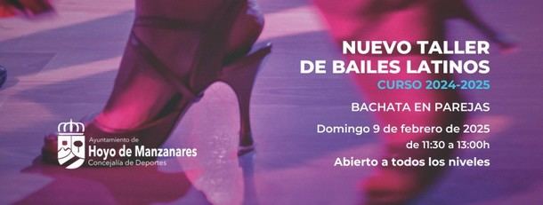 Nuevo taller de bachata el 9 de febrero en Hoyo de Manzanares