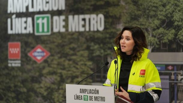 Díaz Ayuso impulsa la ampliación de la L11 de Metro con un nuevo modelo de excavación