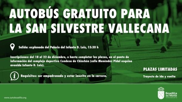 Boadilla del Monte ofrece autobús gratis para la San Silvestre Vallecana