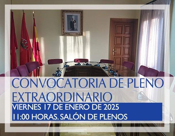 Sesión extraordinaria del Pleno sobre seguridad en Guadarrama el 17 de enero