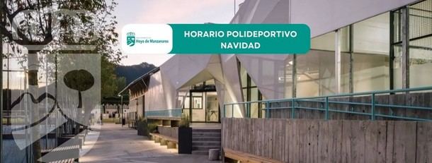 Horarios del Polideportivo Las Eras de Hoyo de Manzanares en Navidad