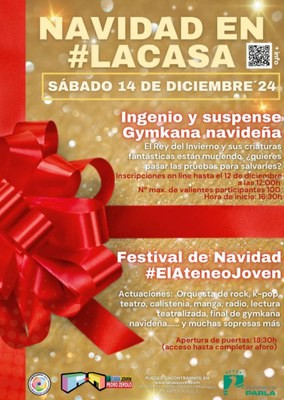 Festival navideño en la Casa de la Juventud Pedro Zerolo el 14 de diciembre