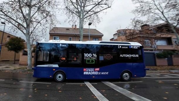 Leganés prueba con éxito su primer autobús urbano autónomo que transporta 1.200 pasajeros