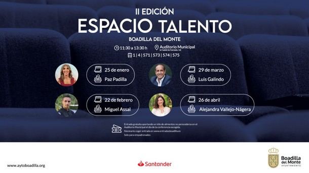 Comienza la II edición del ciclo Espacio Talento el 25 de enero