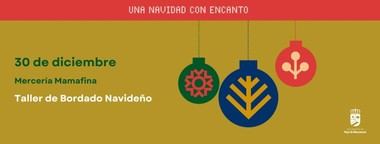 Taller gratuito de bordado navideño en Hoyo de Manzanares el 30 de diciembre