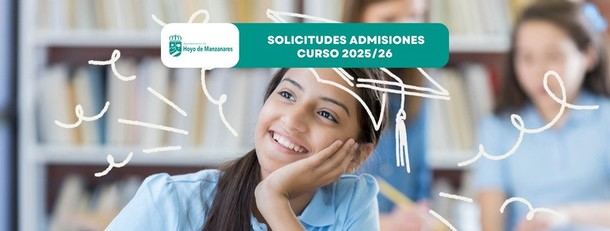 Inicio del periodo de admisión escolar para el curso 2025-2026 en Hoyo de Manzanares