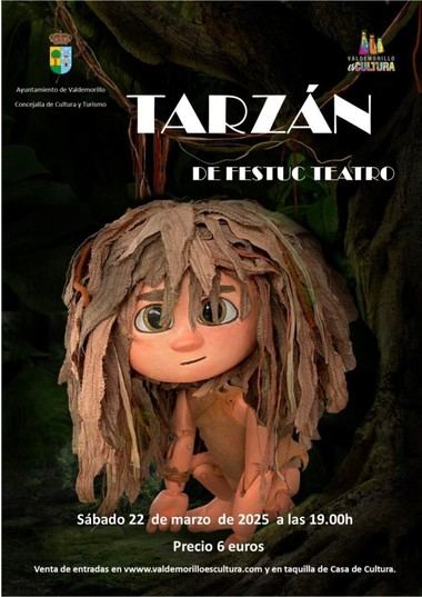 Teatro de títeres 'Tarzán' este sábado en la Giralt Laporta con Festuc Teatre