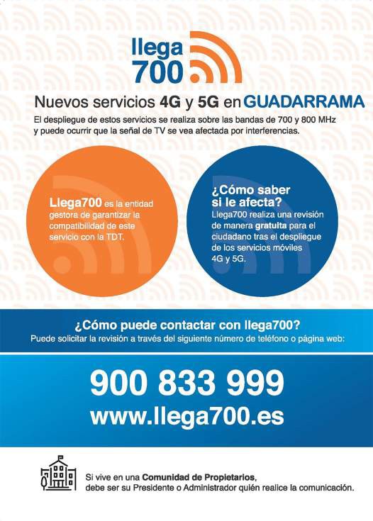 Última oportunidad para acceder al servicio gratuito Llega700 en Guadarrama