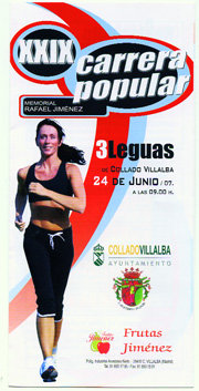 Cartel de la 29ª edición de la Popular Tres Leguas  (Foto: C.A.C. VILLALBA )