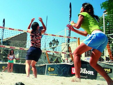 Voley playa en Galapagar.