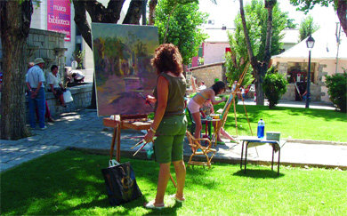 El certamen de pintura Rafael Botí reunió a casi un centenar de artistas en Torrelodones