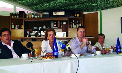 Rodríguez, en el desayuno celebrado ayer en el hotel Galaico