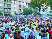 Imagen del chupinazo en Los Belgas el año 2006  (Foto: ARCHIVO)