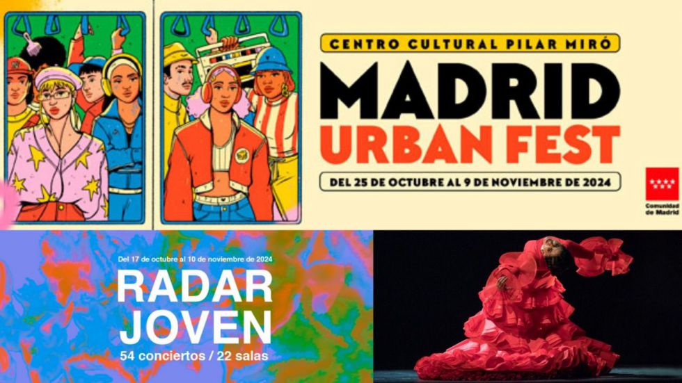 La agenda cultural de la Comunidad de Madrid estará protagonizada este fin de semana por la música urbana con el arranque del festival Madrid Urban Fest (M